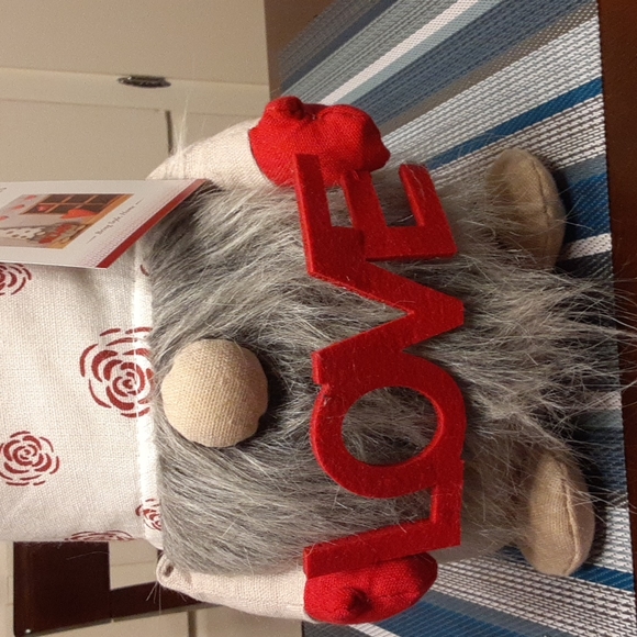 Valentines Day Gnome Plush 20" Tall Huntington Home New - Picture 5 of 7